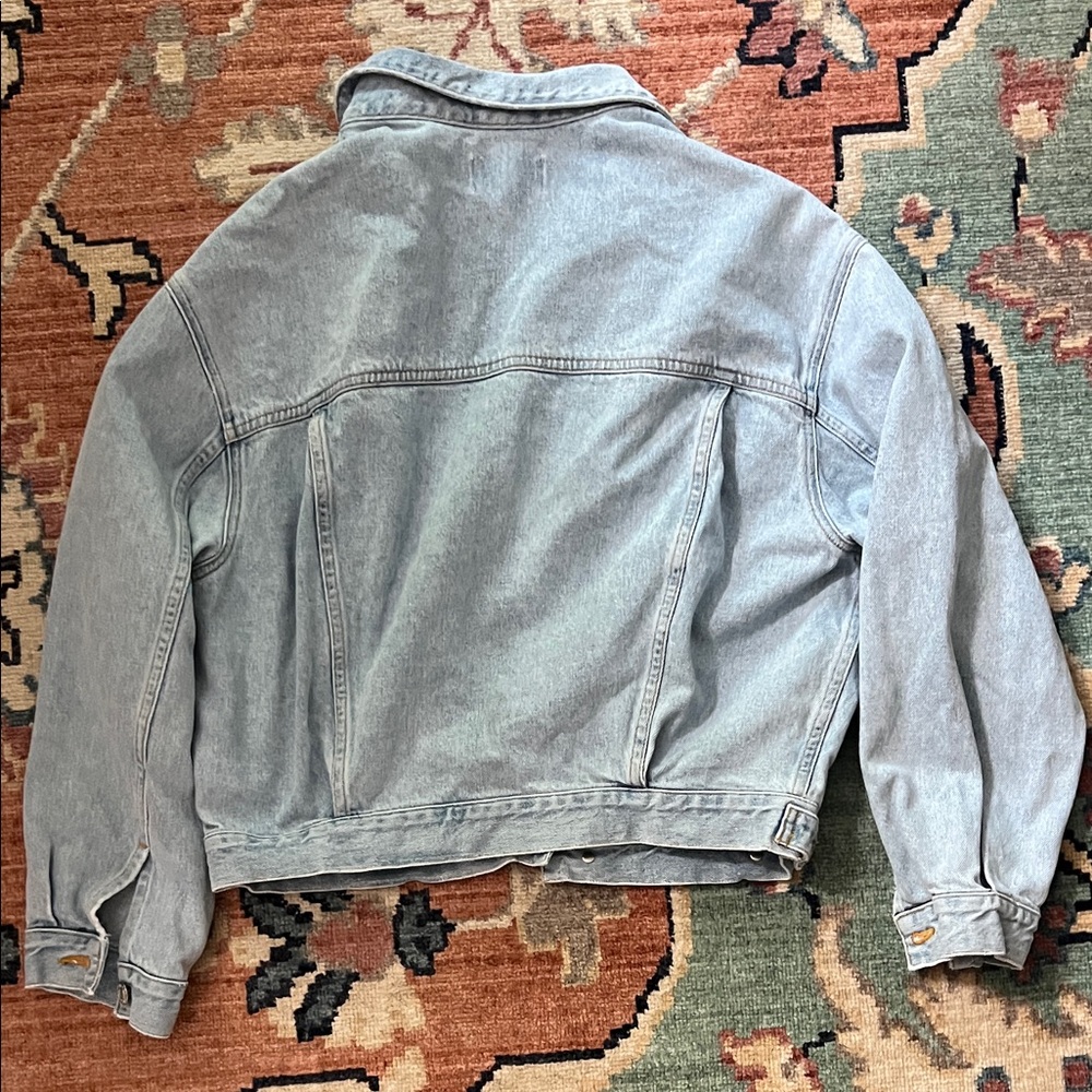 AGOLDE Faded Light Blue Denim Jacket - Picture 5 of 5